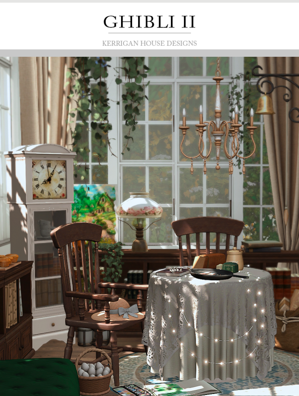 Alpha [KHD] Ghibli II Set Mechtasims Collab by kerriganhouse - The Sims 4 Custom Content