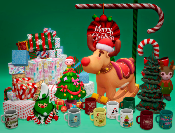 Mix Holiday Toy Workshop Jennisims by simsfinds - The Sims 4 Custom Content