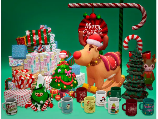 Mix Holiday Toy Workshop Jennisims by Jennifer - The Sims 4 Custom Content