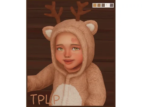 Maxis Match TPLP Reindeer Onesie by TPLP - The Sims 4 Custom Content