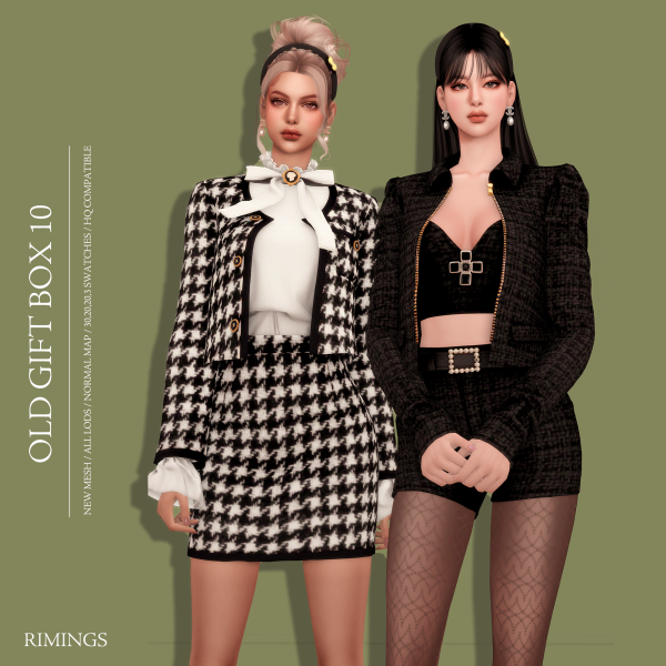 Alpha [RIMINGS] OLD GIFT BOX 10 by simsfinds - The Sims 4 Custom Content