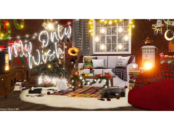 Alpha [Sims4 blender scene] My Only Wish by simsfinds - The Sims 4 Custom Content