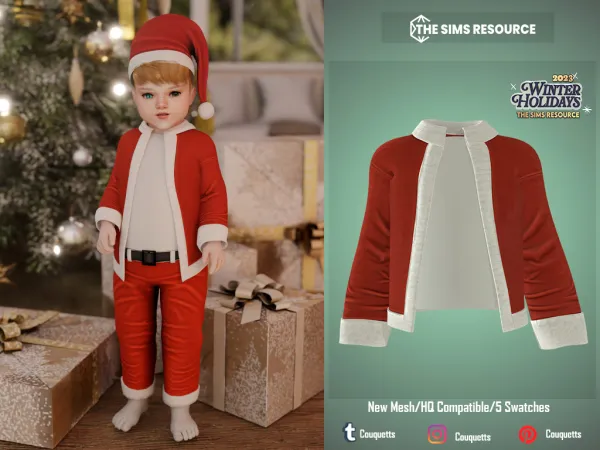Alpha Santa for toddlers - The Sims 4 Custom Content