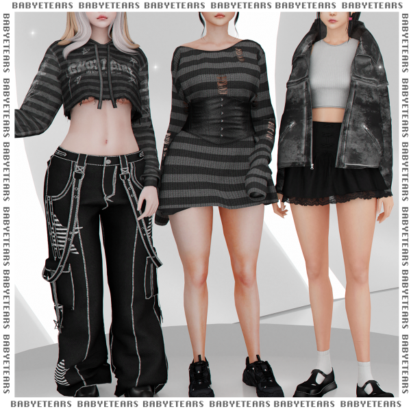 Alpha Salem girls by babyetears - The Sims 4 Custom Content