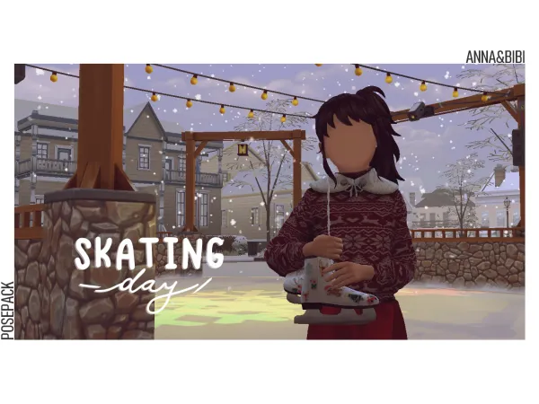Mix Skating Day Posepack [AnnaBibi] by simsfinds - The Sims 4 Custom Content