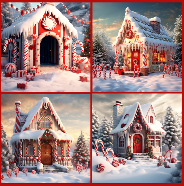 Mix Painting Scene Christmas in game Jennisims by simsfinds - The Sims 4 Custom Content