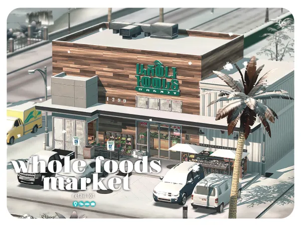 Maxis Match whole foods market by simkoos - The Sims 4 Custom Content