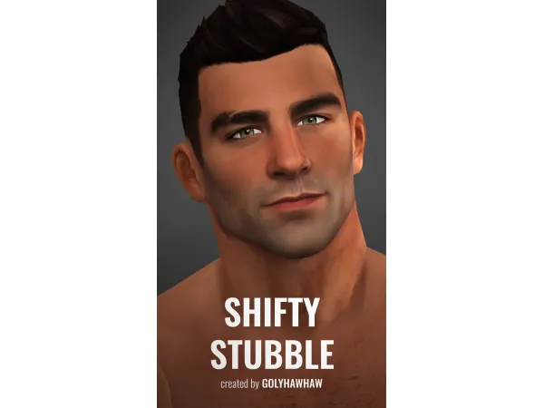 Maxis Match SHIFTY STUBBLE by golyhawhaw - The Sims 4 Custom Content