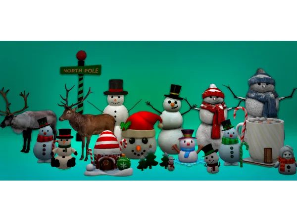 Mix WINTER FANTASY Jennisims by simsfinds - The Sims 4 Custom Content