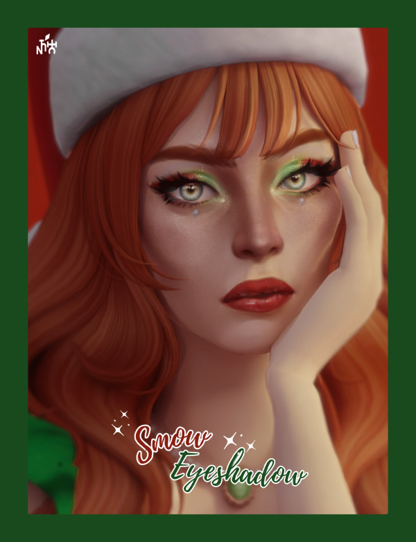 Mix SNOW EYESHADOW BELLA LIPSTICK (SIMS 4) by simsfinds - The Sims 4 Custom Content