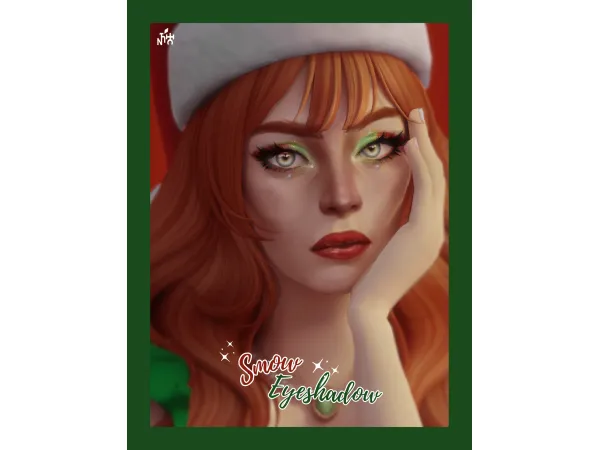 Mix SNOW EYESHADOW BELLA LIPSTICK (SIMS 4) by IdleSims - The Sims 4 Custom Content