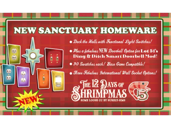 Maxis Match DAY 5 NEW SANCTUARY HOMEWARE by simsfinds - The Sims 4 Custom Content
