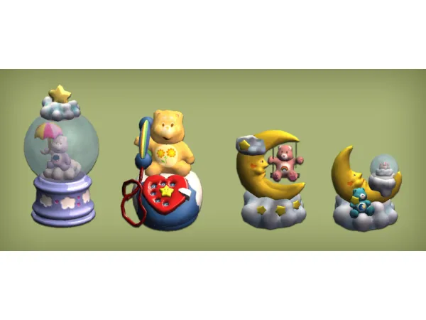 CARE BEARS CLUTTER CARE BEARS NAILS by simsfinds - The Sims 2 Custom Content
