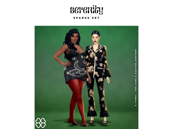 Maxis Match Sparks Set (5 items) by Serenity - The Sims 4 Custom Content