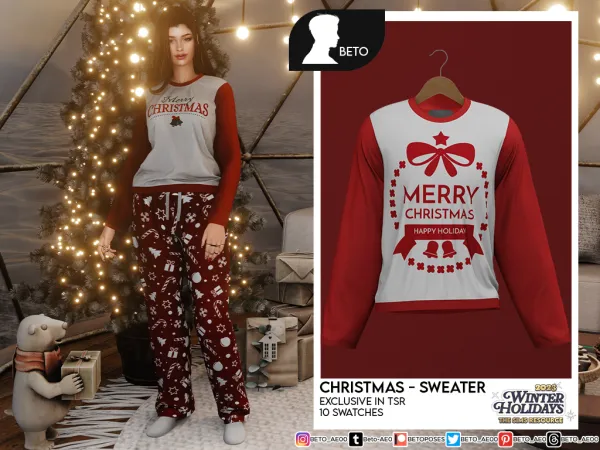 Alpha Christmas (Set) by Beto_ae0 - The Sims 4 Custom Content
