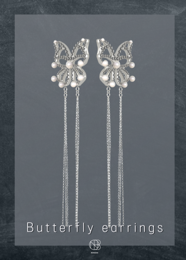 Alpha [Bongddi] Butterfly earrings by simsfinds - The Sims 4 Custom Content