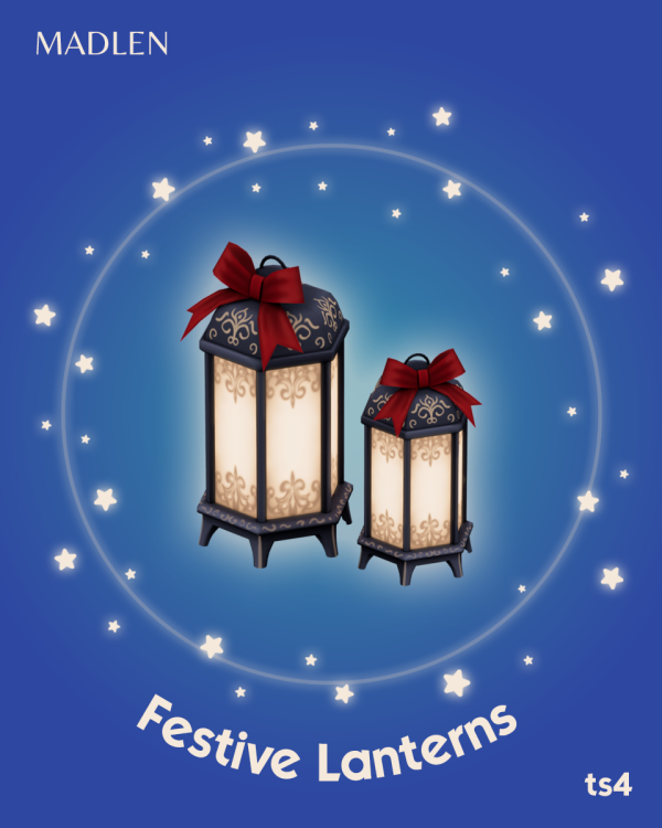 Maxis Match Festive Lanterns by simsfinds - The Sims 4 Custom Content