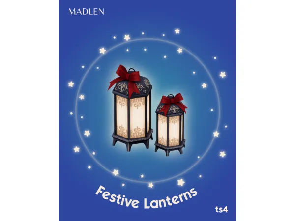 Maxis Match Festive Lanterns by madlen - The Sims 4 Custom Content