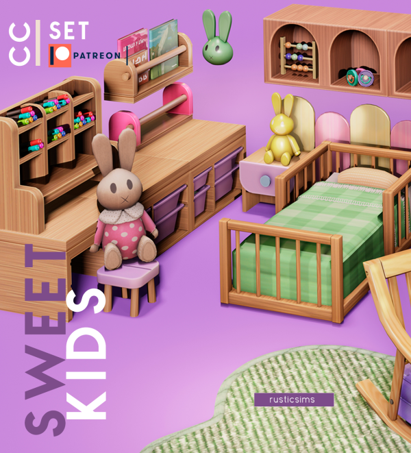 Maxis Match SWEET KIDS ROOM by simsfinds - The Sims 4 Custom Content