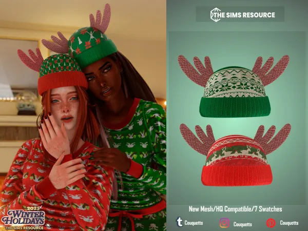 Alpha Merry Christmas Set by simsfinds - The Sims 4 Custom Content