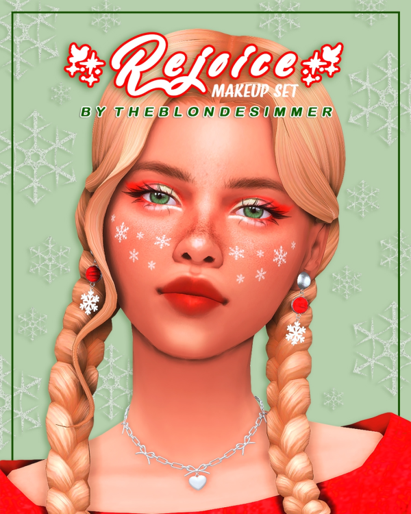 Maxis Match Rejoice A Holiday Season Inspired Mini Make up Set by simsfinds - The Sims 4 Custom Content