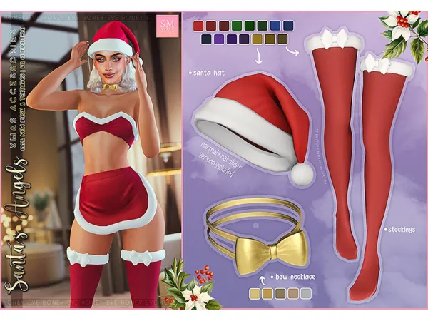 Alpha Santa's Angels Xmas Accessories by smsims - The Sims 4 Custom Content