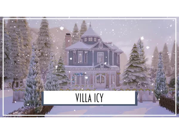 Maxis Match Villa Icy by NikaTyler CC FREE - The Sims 4 Custom Content