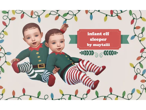 Maxis Match Infant elf sleeper by maytaiii - The Sims 4 Custom Content