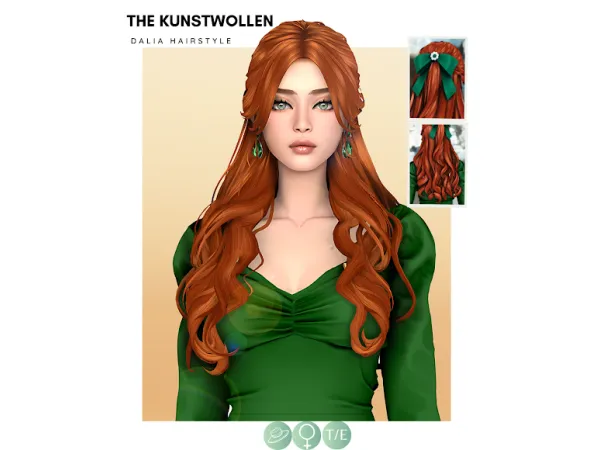Maxis Match Dalia hair - The Sims 4 Custom Content