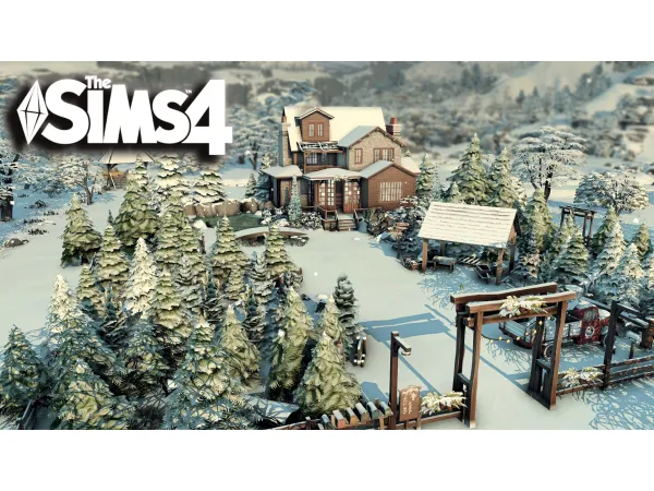 Maxis Match Christmas trees farm by simsfinds - The Sims 4 Custom Content