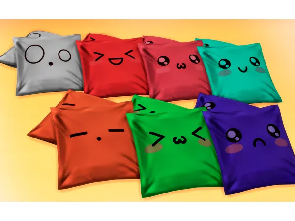 Mix Cushion Kawaii Jennisims by Jennifer - The Sims 4 Custom Content