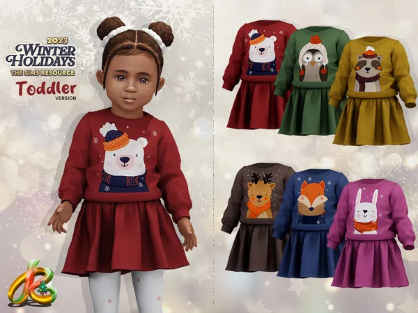 Alpha Dress 260 TODDLER version by robertaplobo - The Sims 4 Custom Content