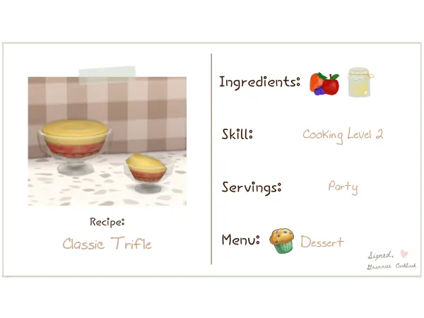 Maxis Match Classic Trifle by littlbowbub - The Sims 4 Custom Content