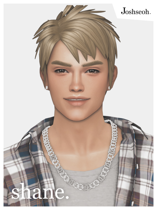 Maxis Match Shane Hair ( to ) by simsfinds - The Sims 4 Custom Content