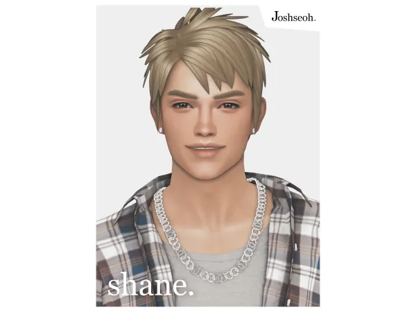 Maxis Match Shane Hair ( to ) by jo_se_oh - The Sims 4 Custom Content