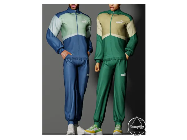 Alpha PUMA Male Set by camuflaje - The Sims 4 Custom Content