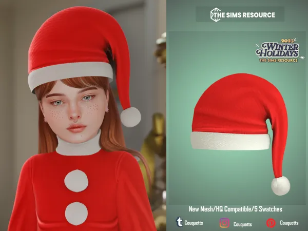 Alpha Santa set - The Sims 4 Custom Content