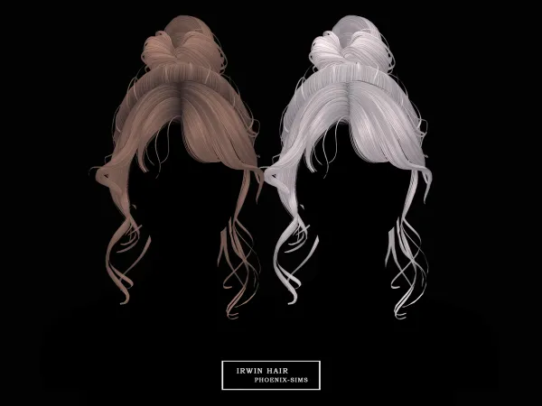 Alpha Irwin Hair by phoenixsims4 - The Sims 4 Custom Content