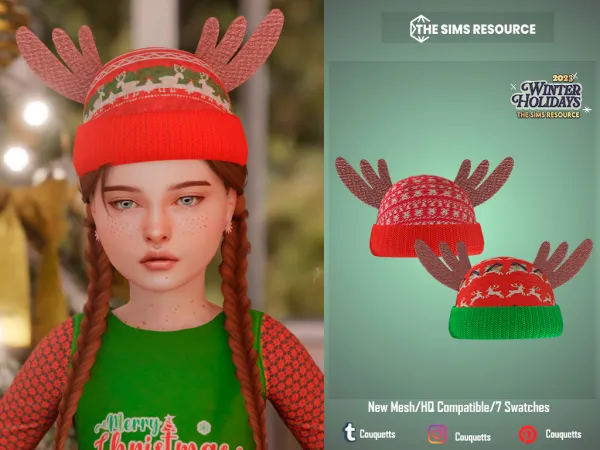 Alpha Merry Christmas set by simsfinds - The Sims 4 Custom Content