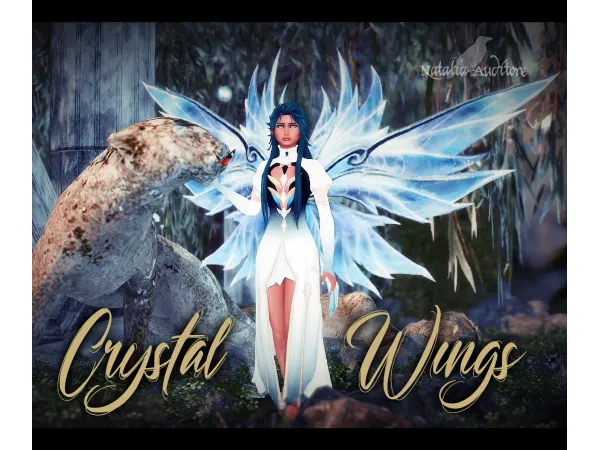 Mix Crystal wings by natalia_auditore - The Sims 4 Custom Content