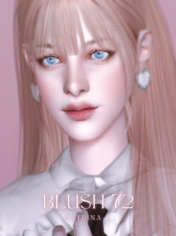 Alpha blush 72 by katrina-y - The Sims 4 Custom Content