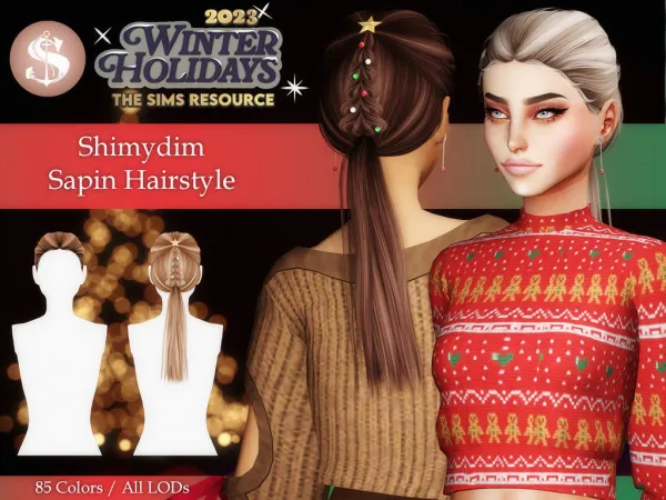 [TS4] - SAPIN HAIR + ACCESSORY