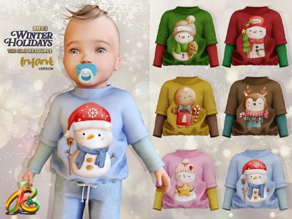 Alpha Top 262 INFANT version by robertaplobo - The Sims 4 Custom Content