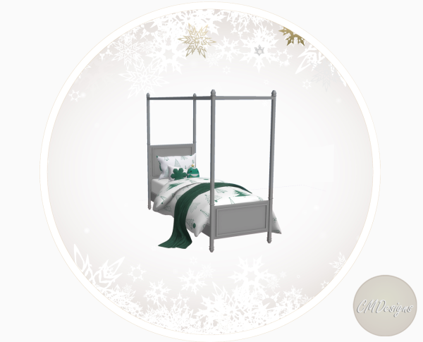 Mix Kids Holiday Bed Set [DOWNLOAD] by simsfinds - The Sims 4 Custom Content