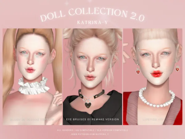 Alpha [KAT]DOLL MAKE UP COLLECTION V2 by katrina_y - The Sims 4 Custom Content