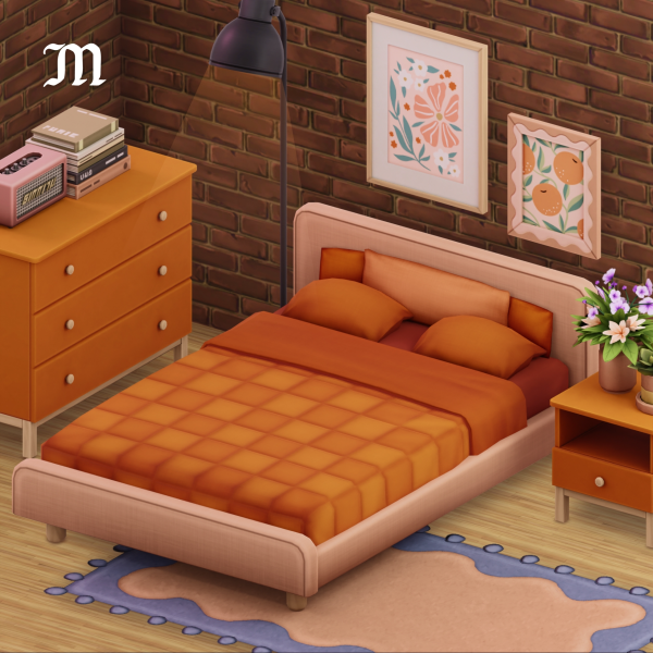 Maxis Match Gemini Bedroom by simsfinds - The Sims 4 Custom Content