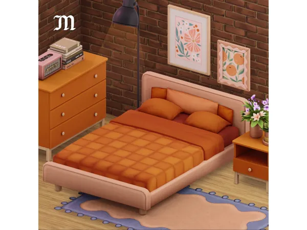Maxis Match Gemini Bedroom by myshunosun - The Sims 4 Custom Content