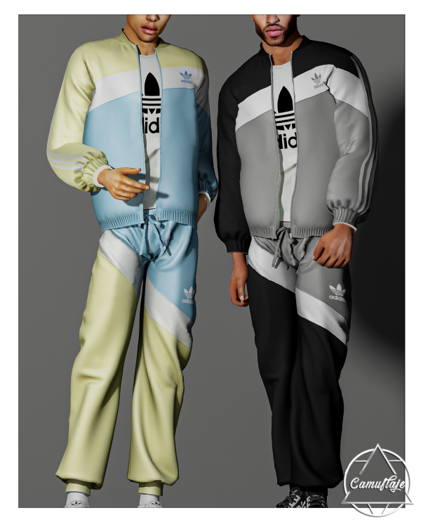 Alpha Adidas Set (Male) by simsfinds - The Sims 4 Custom Content