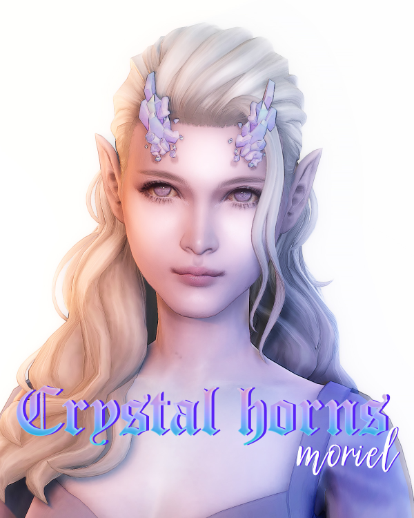 Mix Crystal Horns by simsfinds - The Sims 4 Custom Content