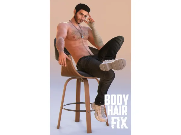 Mix Body Hair (FIX for Full color skins) by wistfulcastle - The Sims 4 Custom Content